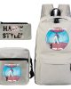 3 PCS/Set Harry Styles Printed Backpack
